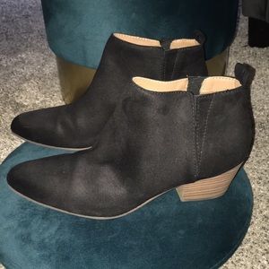 Suede booties